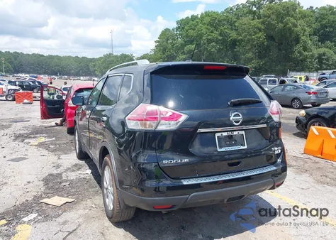 2015 Nissan Rogue Sv z USA, uszkodzony, nr VIN KNMAT2MV0FP592559